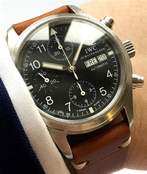 cinturino iwc fliegerchronograph|iwc flieger chronograph.